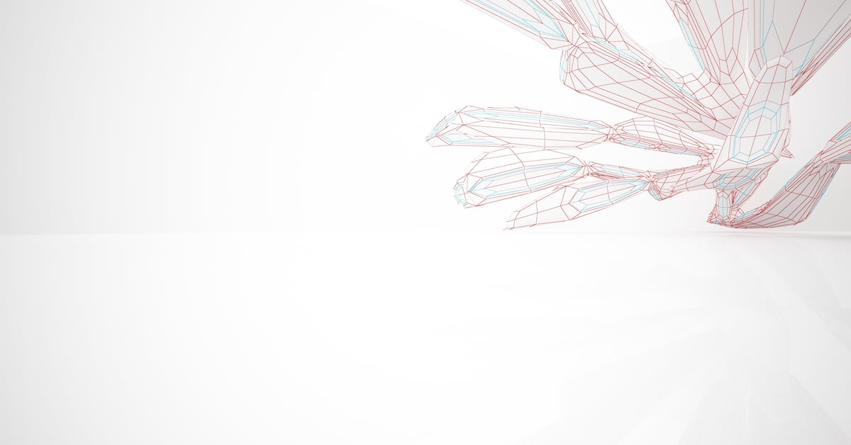 abstract-drawing-white-parametric-interior-polygon-black-drawing-3d-illustration-rendering